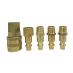 JUEGO DE ACC. ACOPLADOR RAPIDO 5 PZAS 1/4"