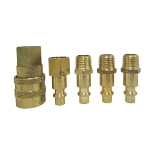 JUEGO DE ACC. ACOPLADOR RAPIDO 5 PZAS  1/4"