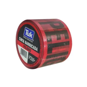 CINTA ROJA DE PELIGRO 75 MM X 100 M TUK