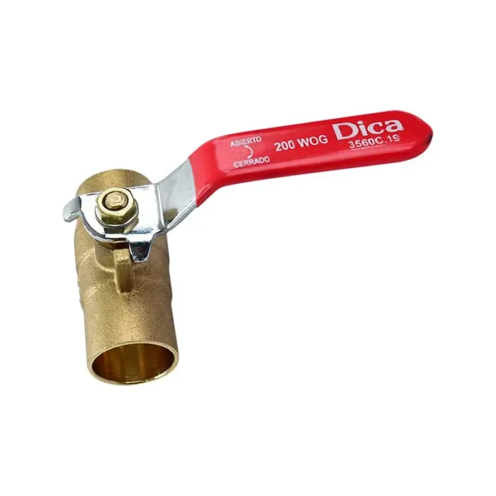 VALVULA DE ESFERA 3/4" SOLDABLE 200 WOG DICA