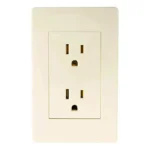CONTACTO DUPLEX POLARIZ.C/PLACA MARFIL TRADIZ