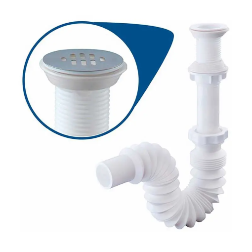 CESPOL P/LAVABO FLEX SIN BOTE REJILLA ACE INOX URR