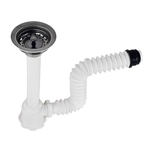 CESPOL P/FREGADERO FLEXIBLE C/BOTE GDE CONTRA INOX