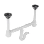 CESPOL P/FREGADERO FLEXIBLE 2 CANASTAS A/INOX URRE