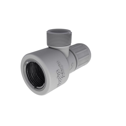 LLAVE ANGULAR 1/4 VUELTA ROSCABLE 1/2" TUBO PLUS