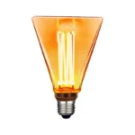 FOCO 3.5W TIPO.A19 LED AMBAR E27 15MHRS TRIANGULO