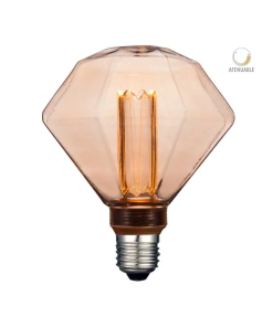 FOCO   3.5W DIAMOND LUZ AMBR E27 VINTAGE ATENUABLE