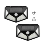 LAMPARA D PARED LED 3W SOLAR C/SENSOR MOV 2PZAS