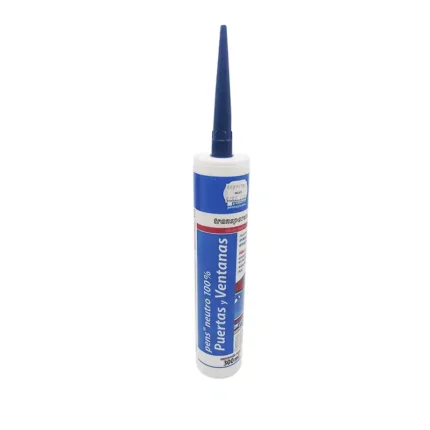 SILICON NEUTRO 100% TRANSP. 300 ML.PUERTA/VENTANA