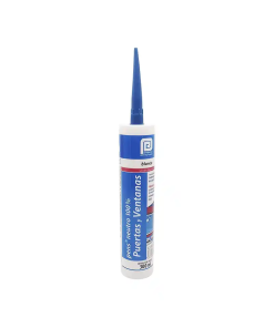 SILICON NEUTRO 100% BLANCO. 300 ML.PUERTA/VENTANA