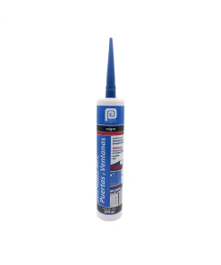 SILICON NEUTRO 100% NEGRO 300 ML.PUERTA/VENTANA