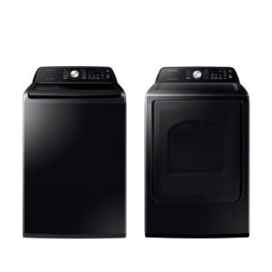 Combo de Lavadora y Secadora Samsung 21/24 kg SuperSpeed Negra – Ropa impecable en menos tiempo