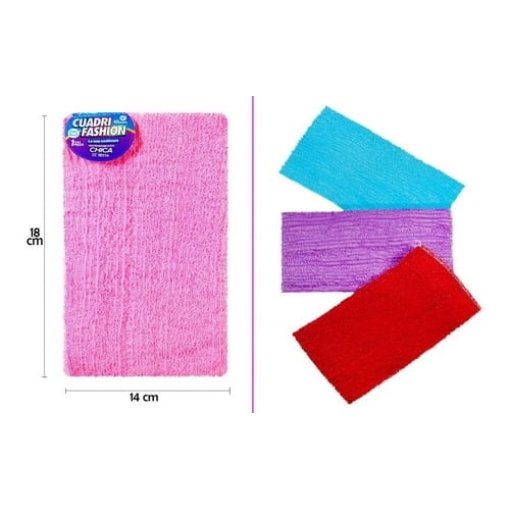 Estropajo Chico Cuadritela – Limpieza Eficaz de Trastes y Baños (18x14 cm, 1 Pieza)