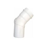Codo hidráulico Amanco RD26 de 45° para tubería de 1 1/2, con hule sellador de alta resistencia, ideal para conexiones hidráulicas seguras y duraderas
