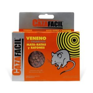 CAJILLA CON 2   SOBRES DE 40 GR DE VENENO EN CHURRITO MATA - RATAS Y RATONES CAZAFACIL