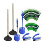 COMBO 12FIBRA,12ESPONJA,2BOMBA WC,2CEPILLO WC