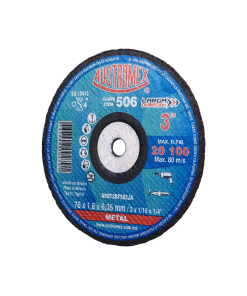 DISCO DE CORTE P/METAL  3" X1/16X1/4 L/DURACION