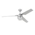 VENTILADOR LOS CABOS 52" PLATA 3 ASPAS PLATA C/LUZ