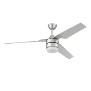 VENTILADOR LOS CABOS 52" PLATA 3 ASPAS PLATA C/LUZ