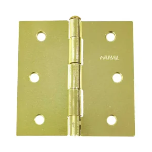 BISAGRA CUADRADA 3" X 3" DORAD MED BOLA S/TORNI GR