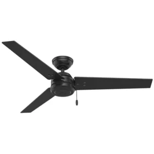 VENTILADOR CASSIUS 52" NEGRO 3 ASPAS MATE/NOGAL