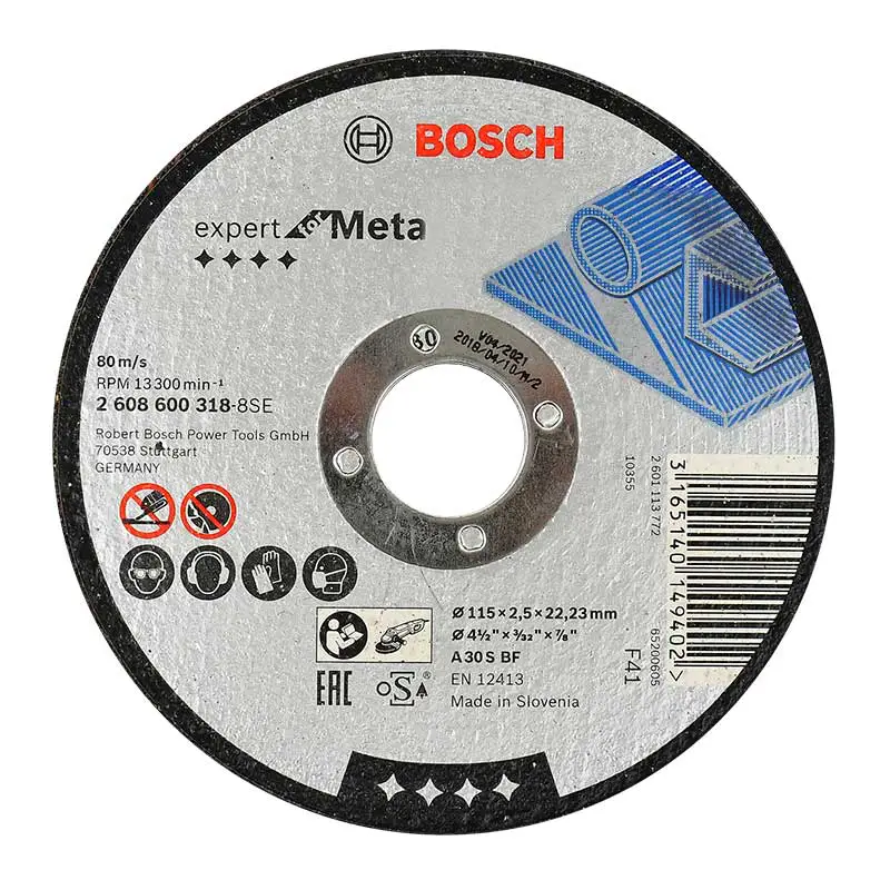 DISCO P/CORTE METAL 4 1/2" X 1/8" X 7/8"