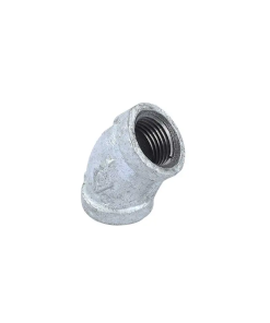 CODO DE  13 MM.   1/2" X 45§ GALVANIZADO  60103L