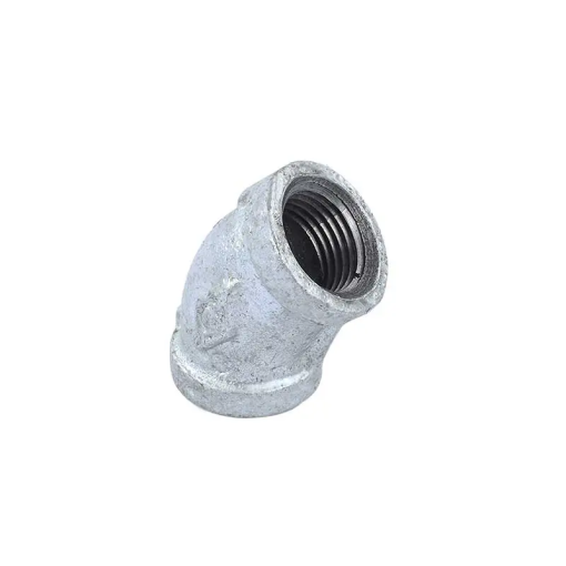 CODO DE  13 MM.   1/2" X 45§ GALVANIZADO  60103L