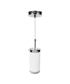CANDIL COLGANTE BLANCO/SATIN C/CANOPE BAMBERA