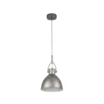 COLGANTE ARQUITECTONICO INDUSTRIAL ACERO/PLATA