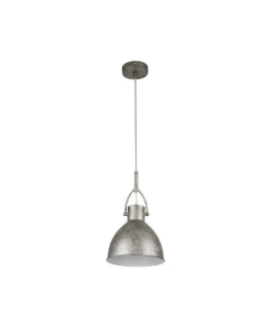 COLGANTE ARQUITECTONICO INDUSTRIAL ACERO/PLATA