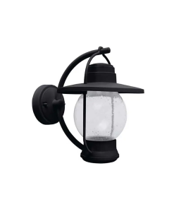 ARBOTANTE P/EXTERIOR D/SOBREPONER NEGRO/CRISTAL