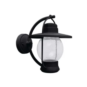 ARBOTANTE P/EXTERIOR D/SOBREPONER NEGRO/CRISTAL
