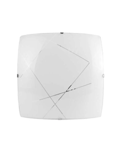 PLAFON CUADRADO FOMENO SATIN/BLANCO P/INTERIOR