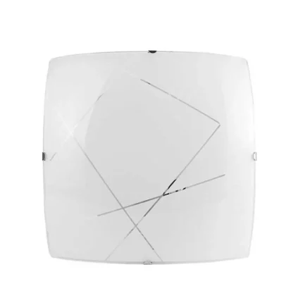 PLAFON CUADRADO FOMENO SATIN/BLANCO P/INTERIOR