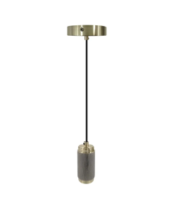 CANDIL SOCKET SUSPENDIDO P/INTERIORES HIERRO ANTIG