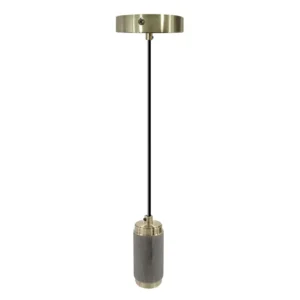 CANDIL SOCKET SUSPENDIDO P/INTERIORES HIERRO ANTIG
