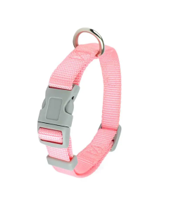 COLLAR AJUSTABLE C/BROCHE PLASTICO CH 10K ROSA