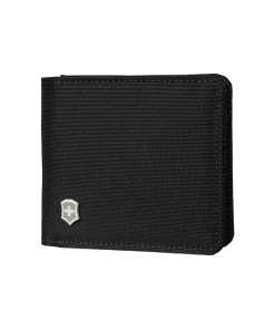 CARTERA 2 PLIEGUES C/MONEDERO NEGRA RFID VICTORINO