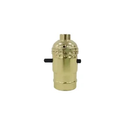 SOQUET SENCILLO BAQUELITA C/INTERRUP ALUMINIO