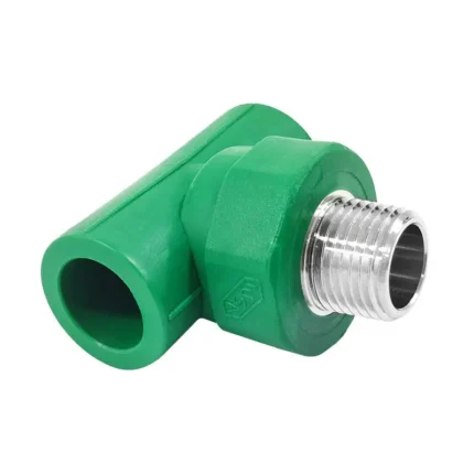 TEE DE 20 MM    1/2" C/ROSCA    MACHO CENTR.PPR IU