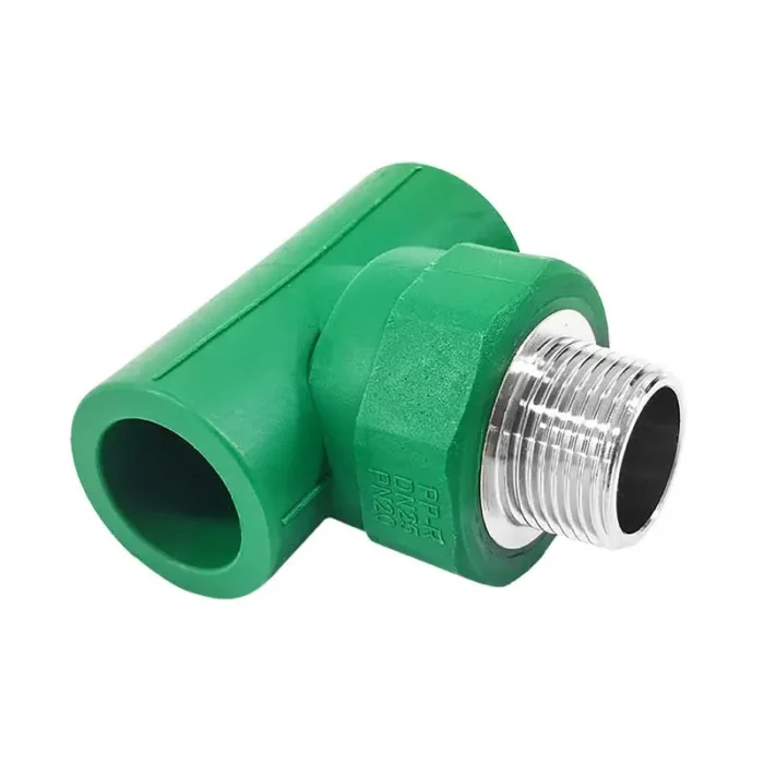 TEE DE 25 MM.   3/4" C/ROSCA    MACHO CENTR.PPR IU