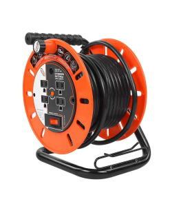 EXTENSION ELECTRICA C/CARRETE 15MT CONEX 4 CONTACT