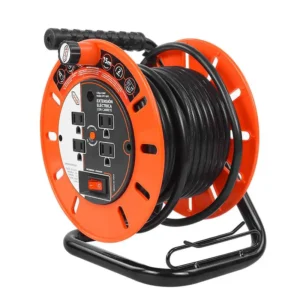 EXTENSION ELECTRICA C/CARRETE 15MT CONEX 4 CONTACT