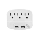 MULTICONTACTO C/3 ENTRADAS Y 2 USB SUPRESOR PICOS