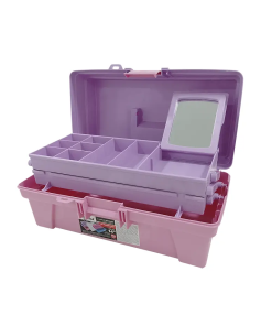 CAJA HERRAMIENTA VANITY ROSA