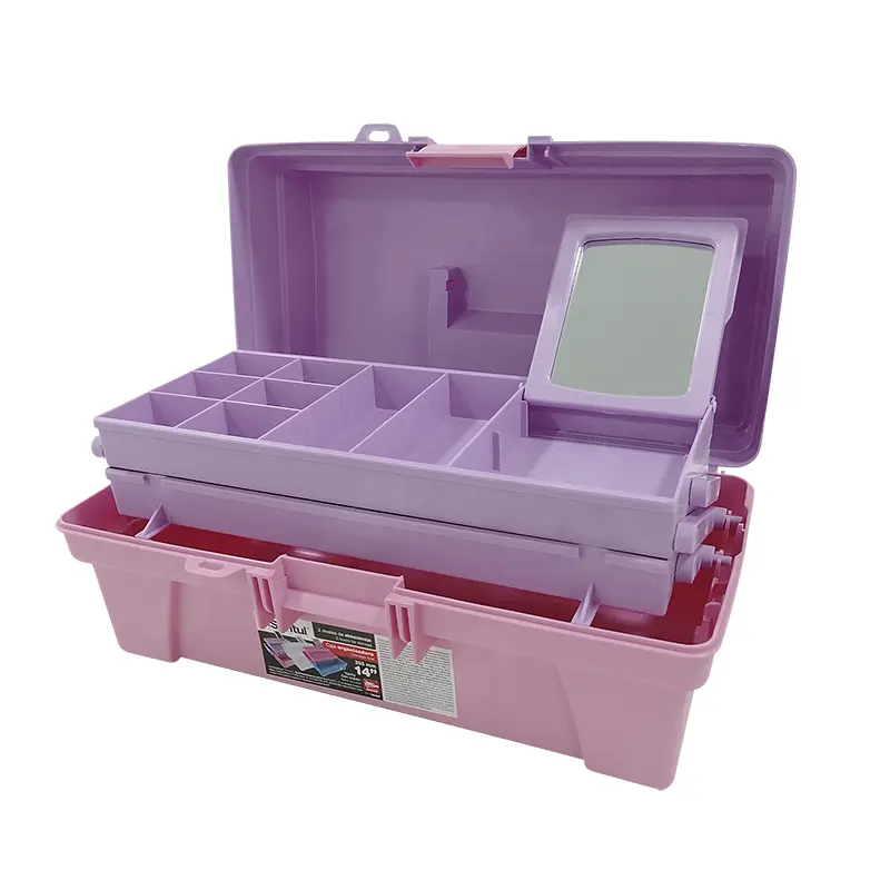 CAJA HERRAMIENTA VANITY ROSA