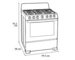Estufa acros de piso 30 pulgadas con 6 quemadores de gas af6462d pm 6240813 - Imagen 2