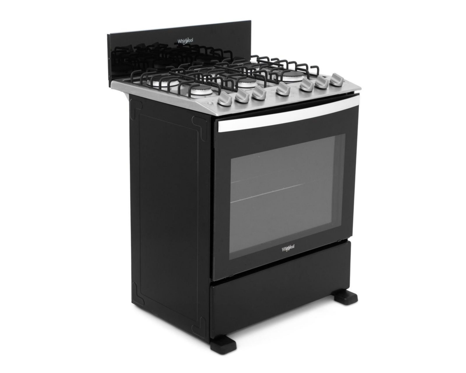 Estufa whirlpool de piso 30 pulgadas con 6 quemadores de gas wfr3100b pm 6257793