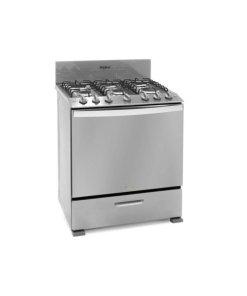 Estufa whirlpool de piso 30 pulgadas con 6 quemadores de gas wfr3200d pm 6258093